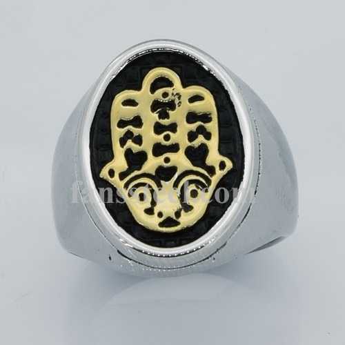 FSR13W44 Jewish Hand Hebrew Hamsa ring